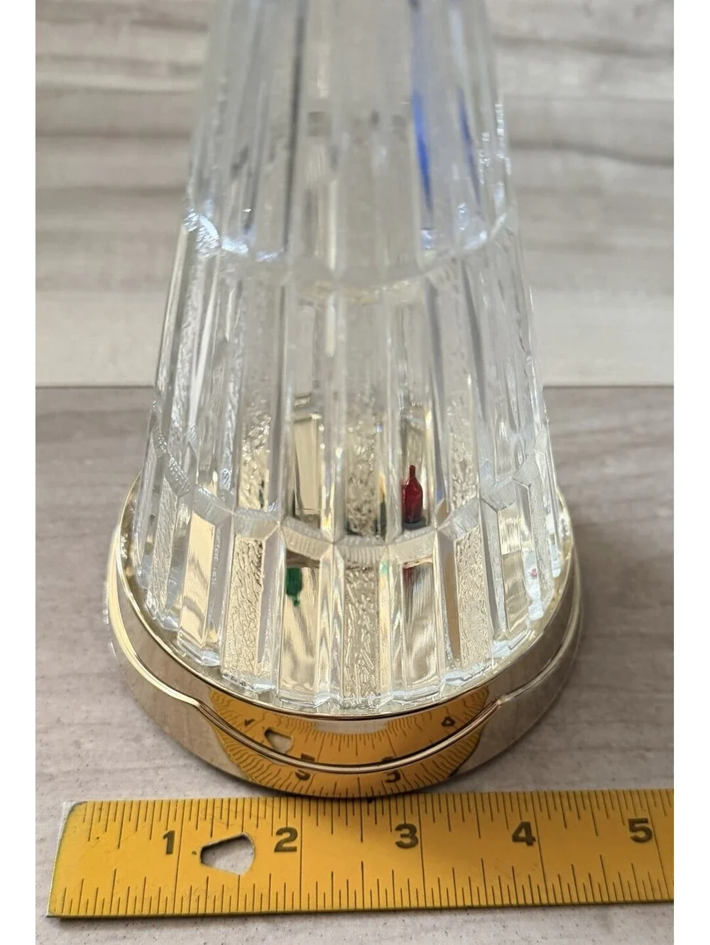 Vintage Light Up 24% Fine Lead Elegant Crystal Holiday Christmas Tree Beautiful!